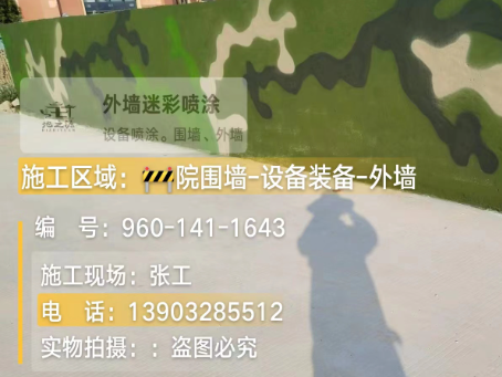 涪陵 迷彩漆喷涂价格（按平方米计费）